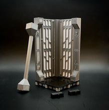 Load image into Gallery viewer, Sci-Fi inspired wall and diorama figure stand for 3.75" line (Corner Wall)
