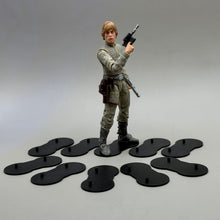 Load image into Gallery viewer, Action Figure Stand – Double Peg Low-Profile Base (10-Pack) – 6" Scale