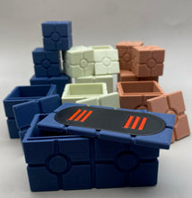 Load image into Gallery viewer, BUNDLE 2 -  Action figure crates accessory with removable tops!