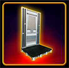 Load image into Gallery viewer, Sci-Fi inspired wall and diorama figure stand for 6" line (Wall Design 1)