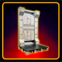 Load image into Gallery viewer, NEW! Sci-Fi inspired wall and diorama figure stand for 6" line (Wall Design 2)