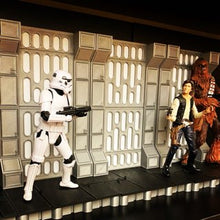 Load image into Gallery viewer, Sci-Fi inspired wall and diorama figure stand for 6" line (Light Wall Version)