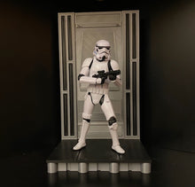 Load image into Gallery viewer, Sci-Fi inspired wall and diorama figure stand for 6" line (Wall Design 1)