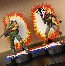 Load image into Gallery viewer, Explosion diorama action figure stand for 6" line (Good Guy Faction)
