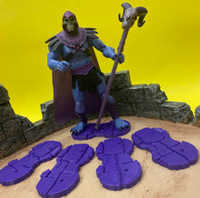 Load image into Gallery viewer, NEW! Rock Base Stands! In 80's Toy Purple! Double Peg, Standard width (QTY 4)