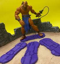 Load image into Gallery viewer, NEW! Rock Base Stands! In 80's Toy Green and Toy Purple! Double Peg, EXTENDED width (2 pack)