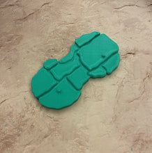 Load image into Gallery viewer, NEW! Rock Base Stands! In 80's Toy Green! Double Peg, Standard width (QTY 4)