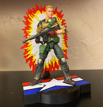 Load image into Gallery viewer, Explosion diorama action figure stand for 6" line (Good Guy Faction)