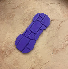 Load image into Gallery viewer, NEW! Rock Base Stands! In 80's Toy Green and Toy Purple! Double Peg, EXTENDED width (2 pack)