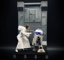 Load image into Gallery viewer, NEW! Sci-Fi inspired wall and diorama figure stand for 6" line (Wall Design 2)