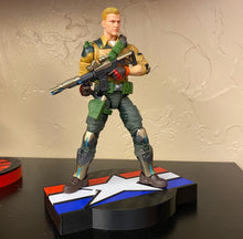 Load image into Gallery viewer, Explosion diorama action figure stand for 6" line BASE ONLY (Good Guy Faction)