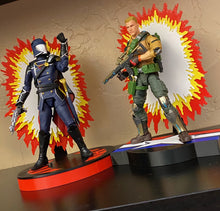 Load image into Gallery viewer, Explosion diorama action figure stand for 6" line (Evil Empire)