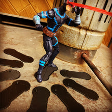 Load image into Gallery viewer, Single Peg 6 inch action figure stands wider pose! (qty 8 pieces)