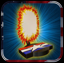 Load image into Gallery viewer, Explosion diorama action figure stand for 6" line (Good Guy Faction)